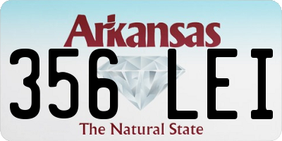 AR license plate 356LEI