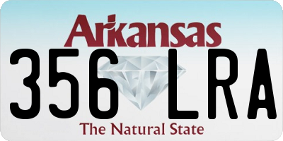 AR license plate 356LRA