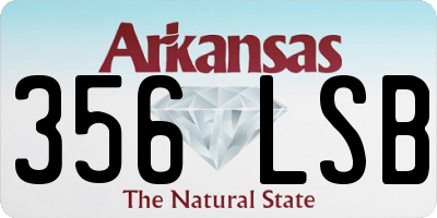 AR license plate 356LSB