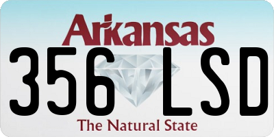 AR license plate 356LSD
