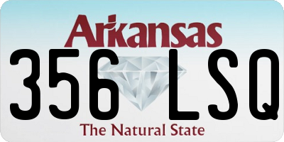 AR license plate 356LSQ