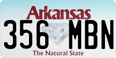 AR license plate 356MBN