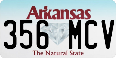 AR license plate 356MCV