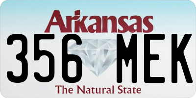 AR license plate 356MEK
