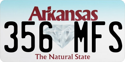 AR license plate 356MFS
