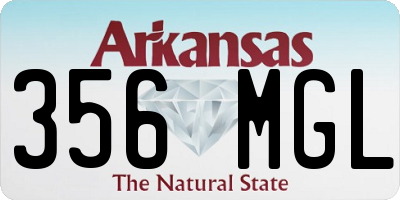 AR license plate 356MGL