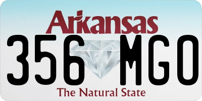 AR license plate 356MGO