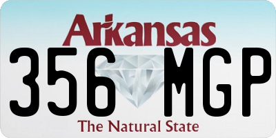 AR license plate 356MGP