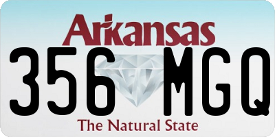 AR license plate 356MGQ