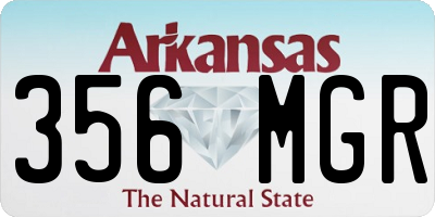 AR license plate 356MGR