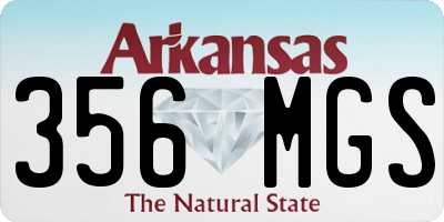 AR license plate 356MGS