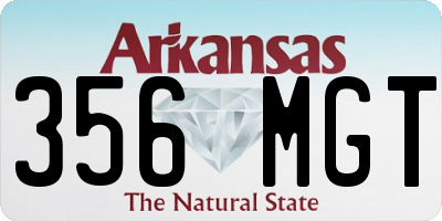 AR license plate 356MGT