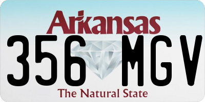 AR license plate 356MGV