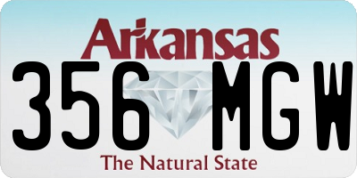 AR license plate 356MGW