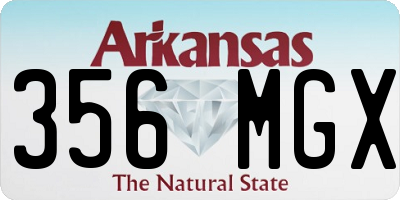 AR license plate 356MGX