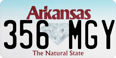 AR license plate 356MGY
