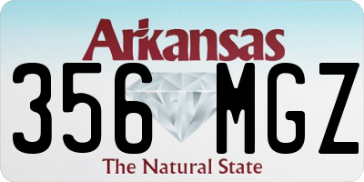 AR license plate 356MGZ