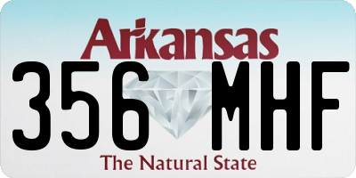 AR license plate 356MHF