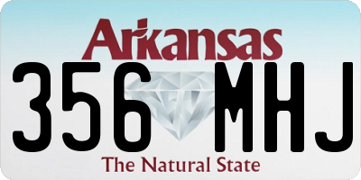 AR license plate 356MHJ