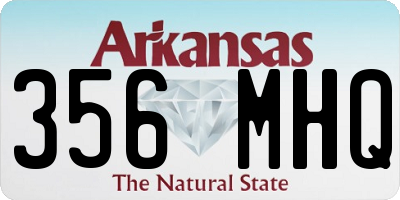 AR license plate 356MHQ