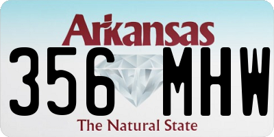 AR license plate 356MHW