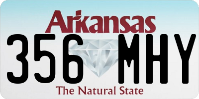 AR license plate 356MHY
