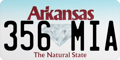 AR license plate 356MIA