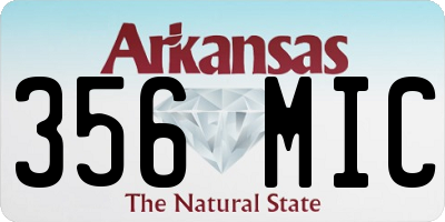 AR license plate 356MIC