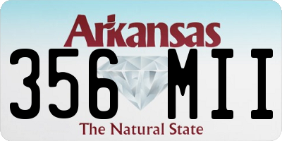 AR license plate 356MII