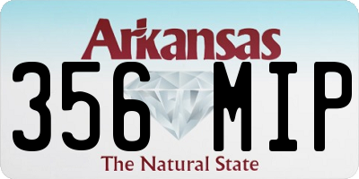 AR license plate 356MIP