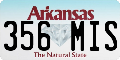AR license plate 356MIS