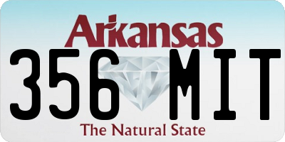 AR license plate 356MIT