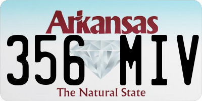 AR license plate 356MIV