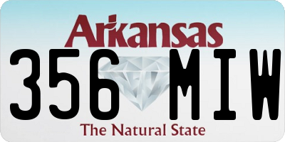 AR license plate 356MIW