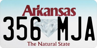 AR license plate 356MJA