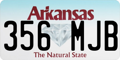 AR license plate 356MJB