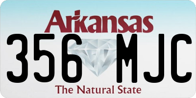 AR license plate 356MJC