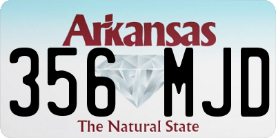 AR license plate 356MJD