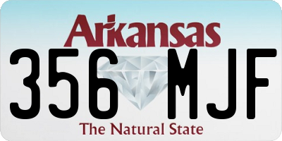 AR license plate 356MJF