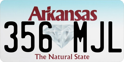 AR license plate 356MJL
