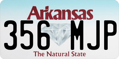 AR license plate 356MJP