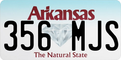 AR license plate 356MJS