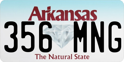 AR license plate 356MNG