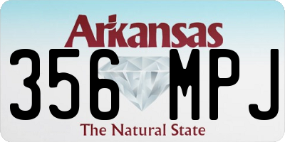 AR license plate 356MPJ
