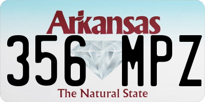 AR license plate 356MPZ