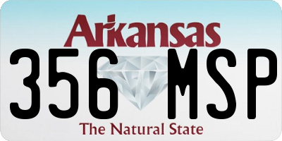 AR license plate 356MSP
