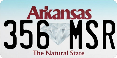 AR license plate 356MSR