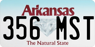 AR license plate 356MST