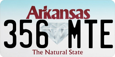 AR license plate 356MTE