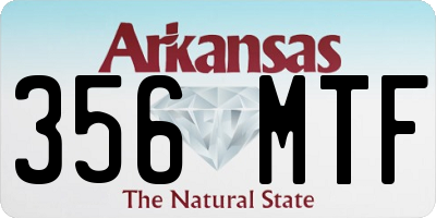 AR license plate 356MTF